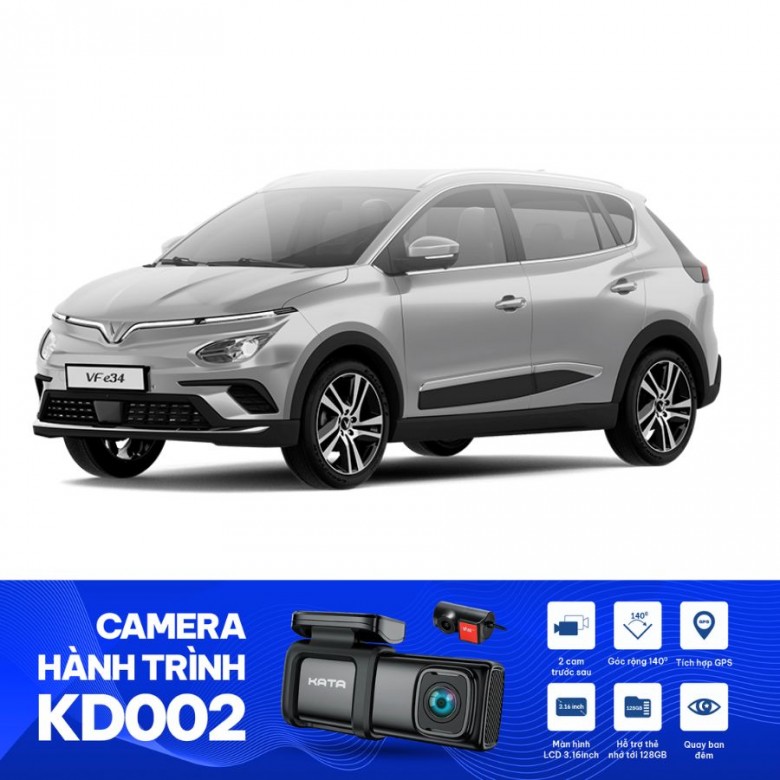 Lắp Camera Hành Trình Tại Hà Nội Cho VF e34 - KD002